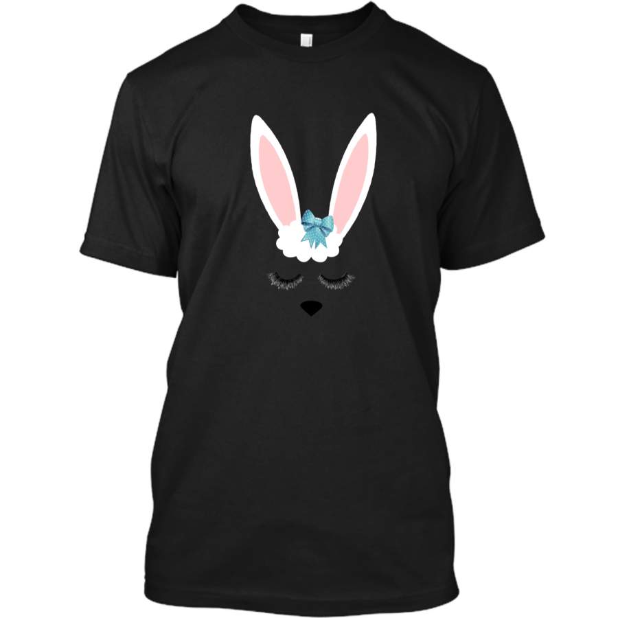 Cute Easter Bunny Shirt For Big Girls or Toddlers Custom Ultra Cotton