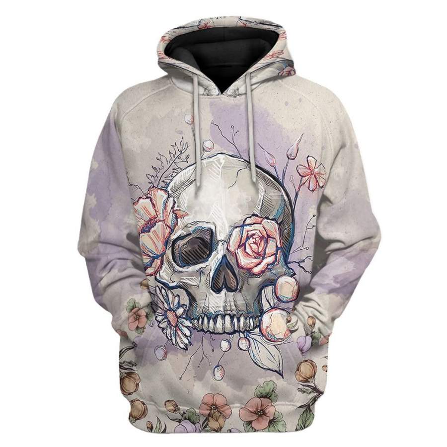 Casespring 3D Skull Custom Tshirt Hoodie Apparel