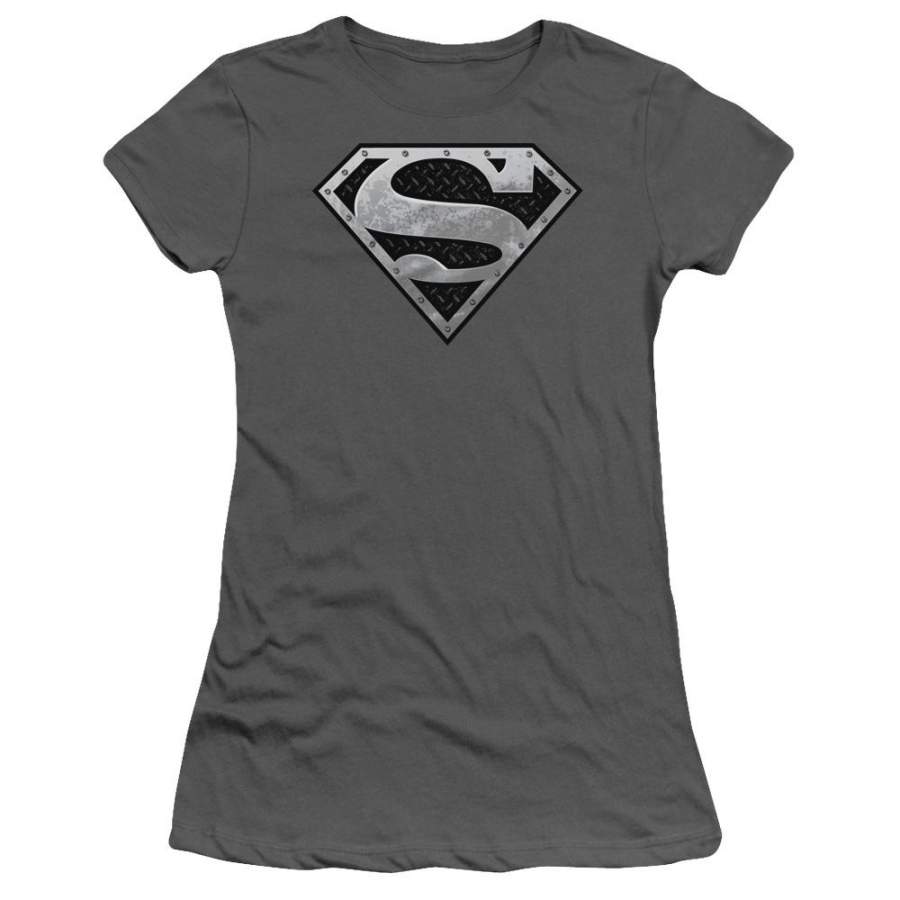 Superman Super Metallic Shield Juniors T-Shirt