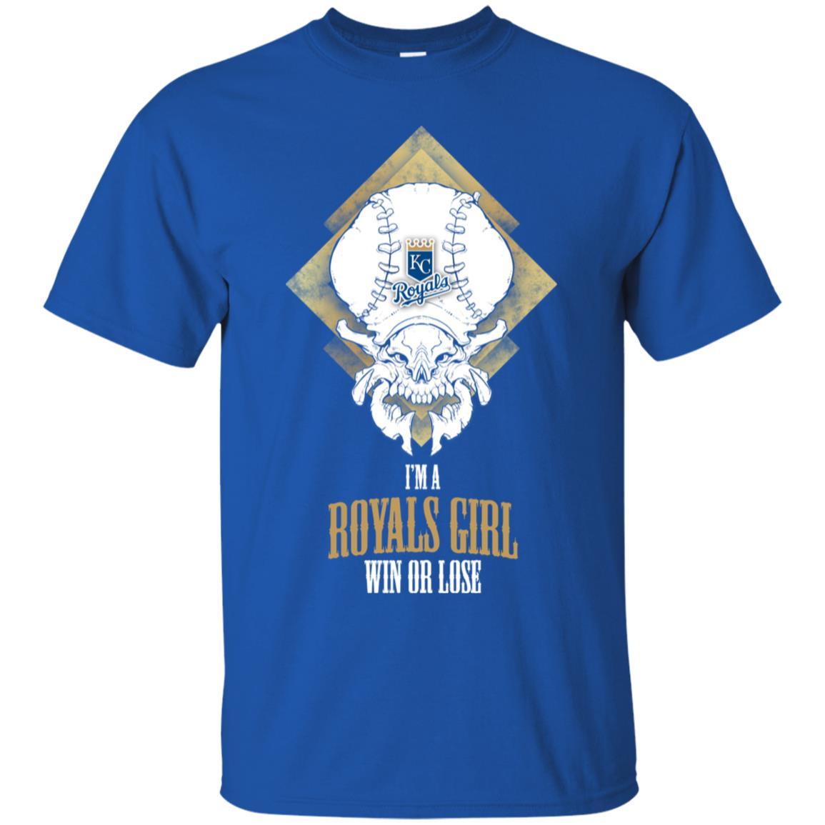 Kansas City Royals Girl Win Or Lose Tee Shirt Halloween Gift