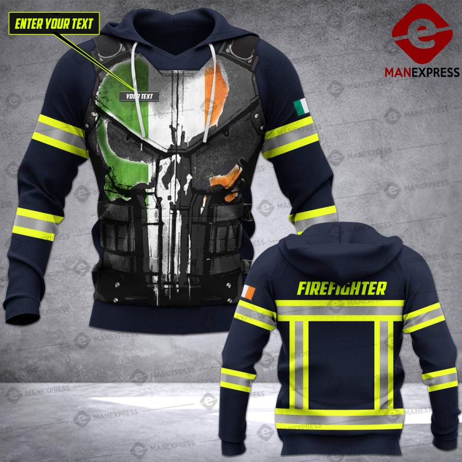 VH CUSTOMIZE IRELAND IRISH  FIREFIGHTER 0804 – 3D ALL OVER PRINT