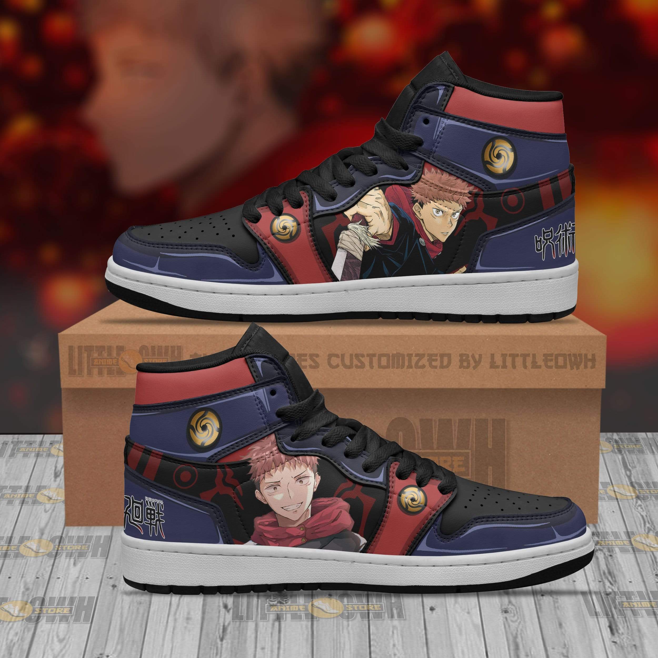 Yuji Itadori Jd Sneakers Custom Jujutsu Kaisen Anime Shoes