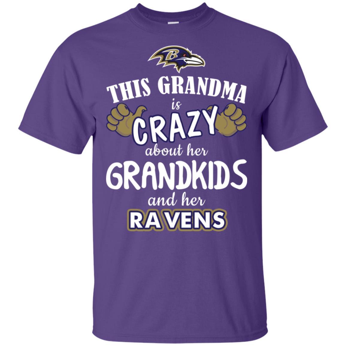 This Grandma Is Crazy About Her Grandkids And Her Baltimore Ravens T Shirt