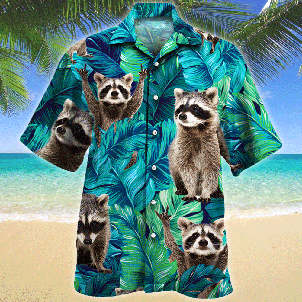 Raccoon Lovers Gift Hawaiian Shirt For Aloha Ha104601