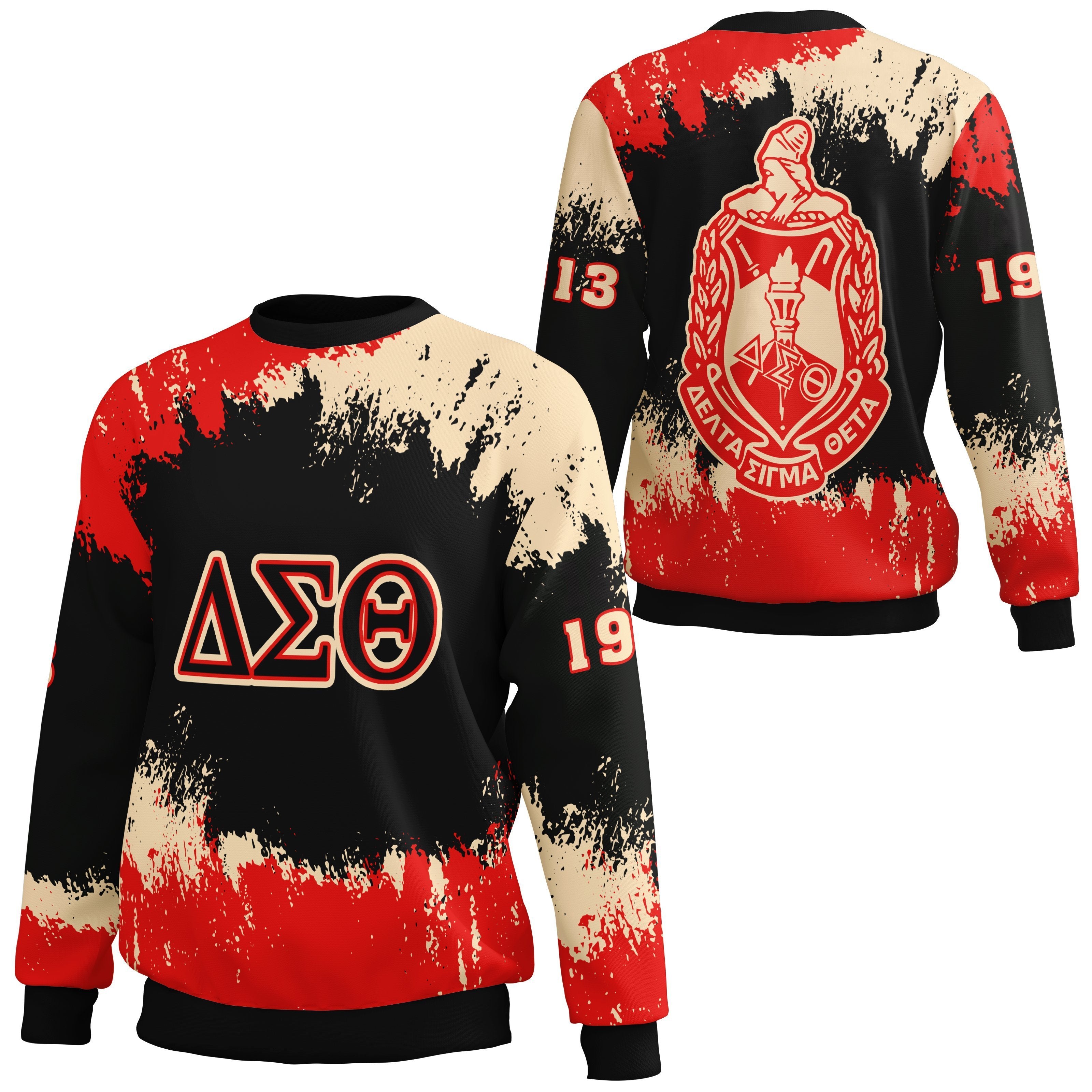 Greek Life Sweatshirt – Delta Sigma Theta  Crewneck Sweatshirt Face Style J4