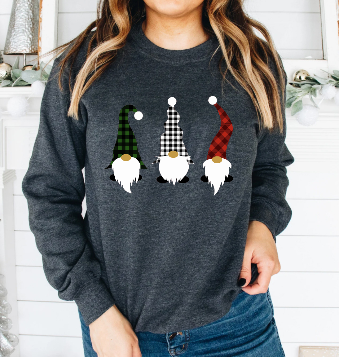 Christmas Gnome Gift Sweatshirt, Holiday Sweatshirt, Christmas Eve Sweatshirt