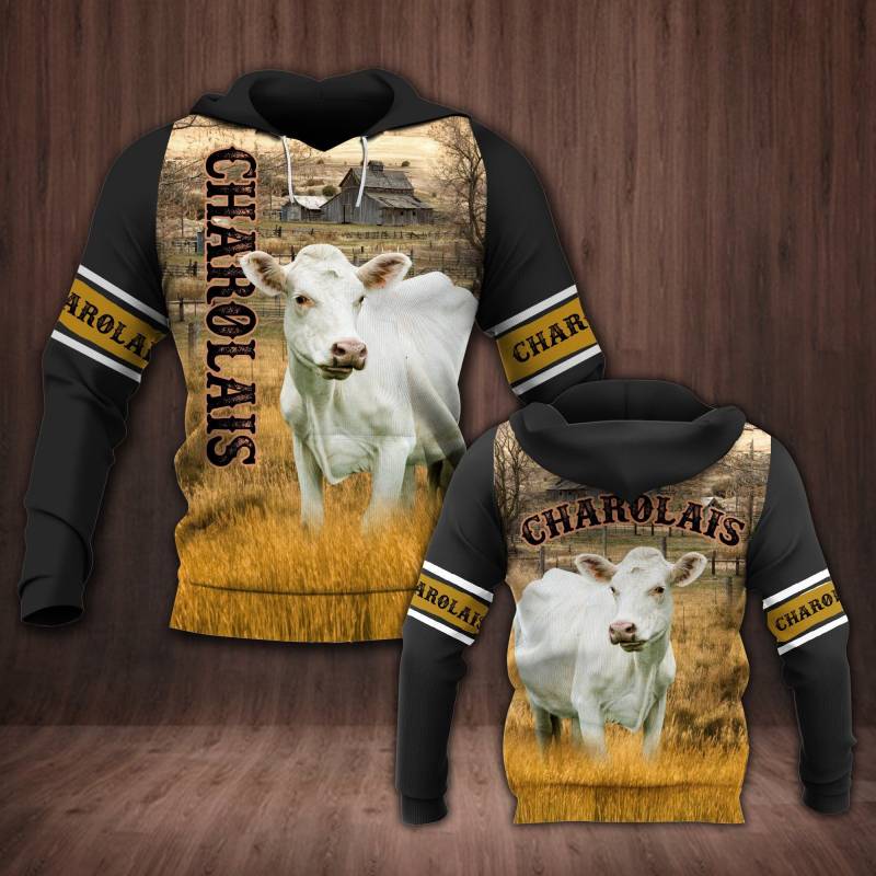 Animal Cale Animal Charolais V9967 Hoodie