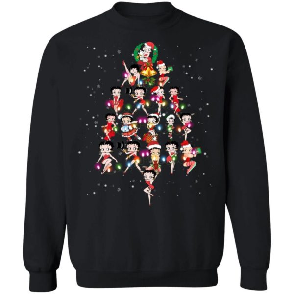 1930s Icon From ShopsPost Christmas Tree Betty Boop Sweatshirt Christmas Shirt