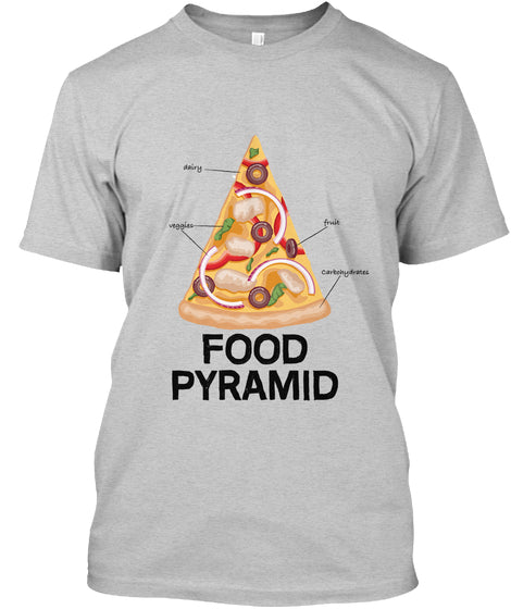 Pizza Food Pyramid Standard Men T-shirt