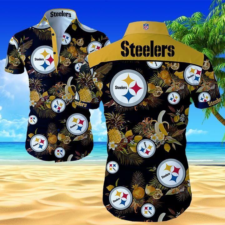 Beach Shirt Nfl Pittsburgh Steelers Classic Premium Hawaiian Shirt Summer Button Up