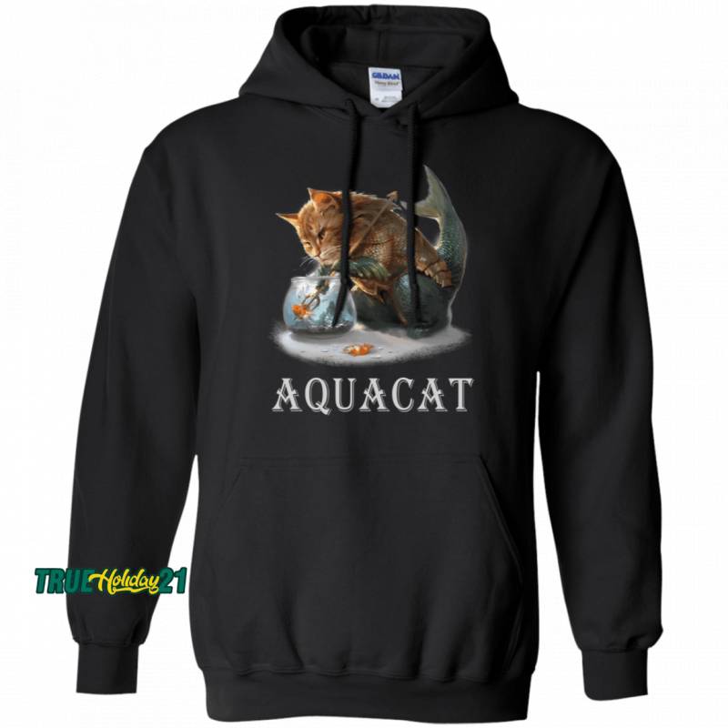 Aquaman DC Comics Aquacat Cat Kitten Parody Aquaman Hoodie