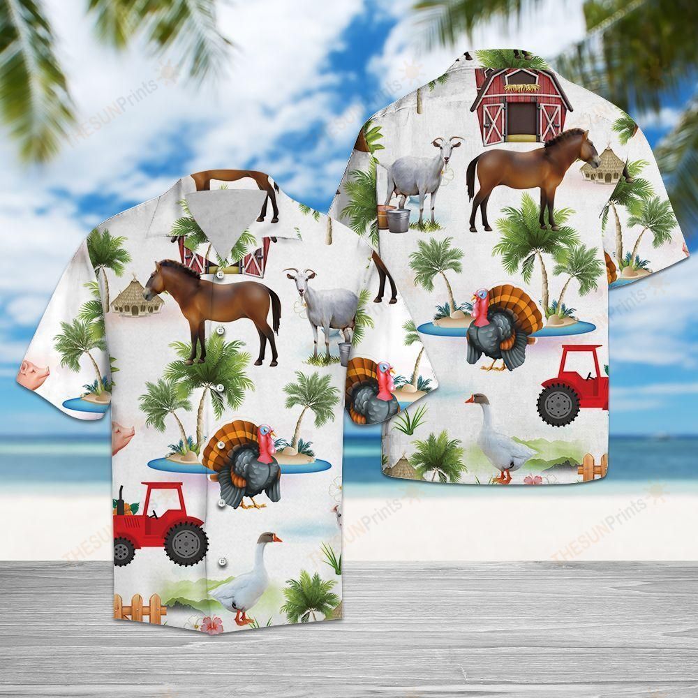 Farmer On Vacation Hawaiian Shirt Ha75780