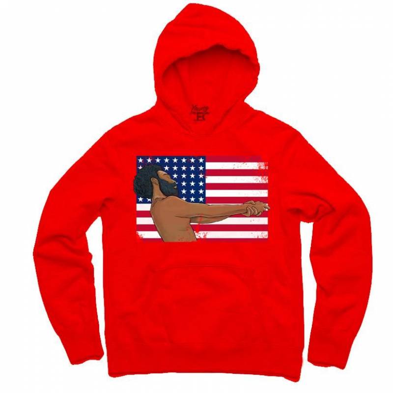 YOUNG CEO-THIS IS AMERICA RED HOODIE