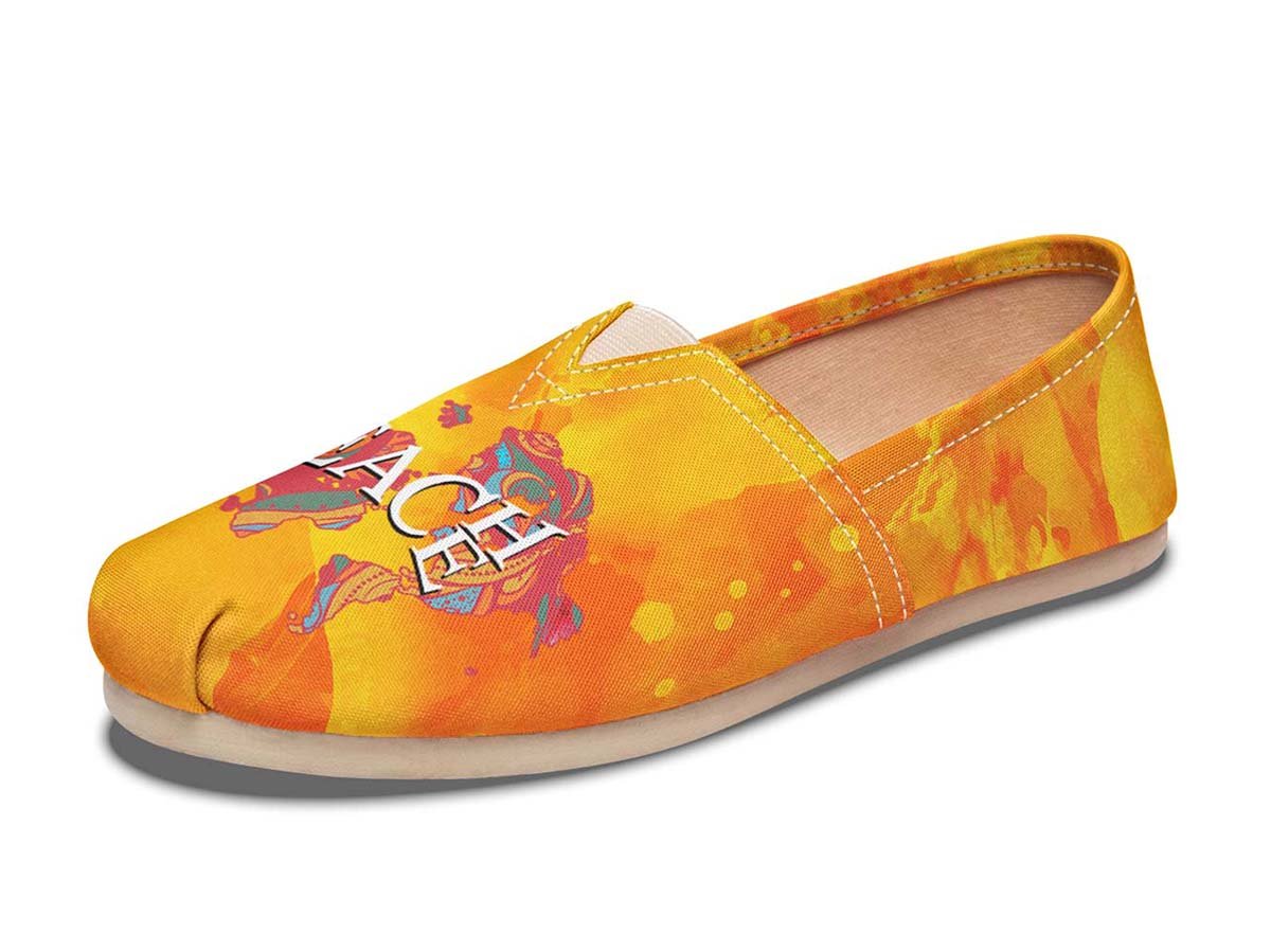 World Peace Orange, Canvas Shoes, Boho Shoes, Vegan Shoes, Men’S Shoes, Woman’S Shoes, Custom Printed, Abstractprint