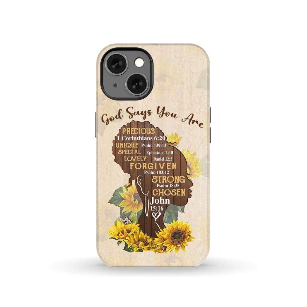 African American, God Says You Are Christian Phone Case – Tough Case