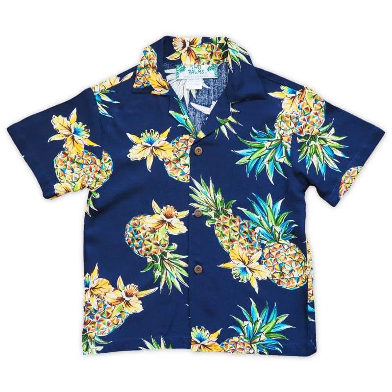 Pineapple Blue Hawaii Boy Shirt Ha9231