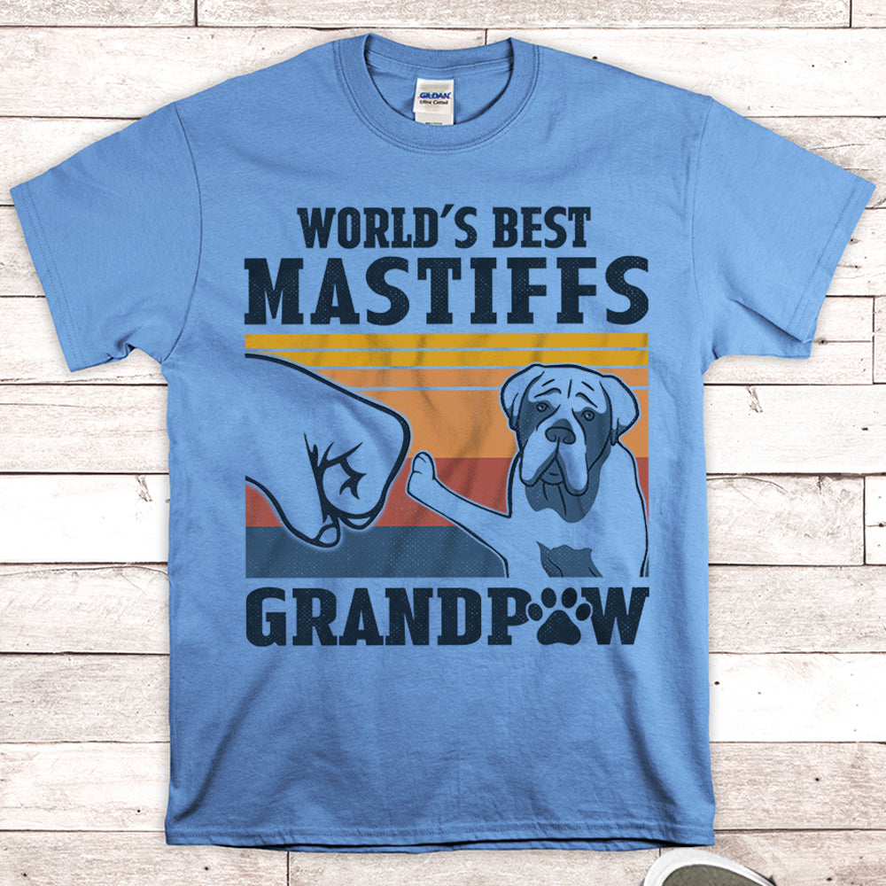 World’S Best Mastiffs Grandpaw Shirts Gift For Mastiffs Grandpa M0402 Nh95