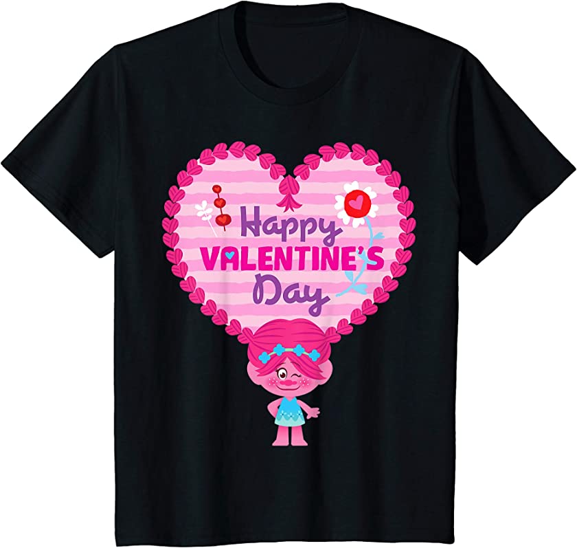 Kids DreamWorks’ Trolls Happy Valentine’s Day T-Shirt