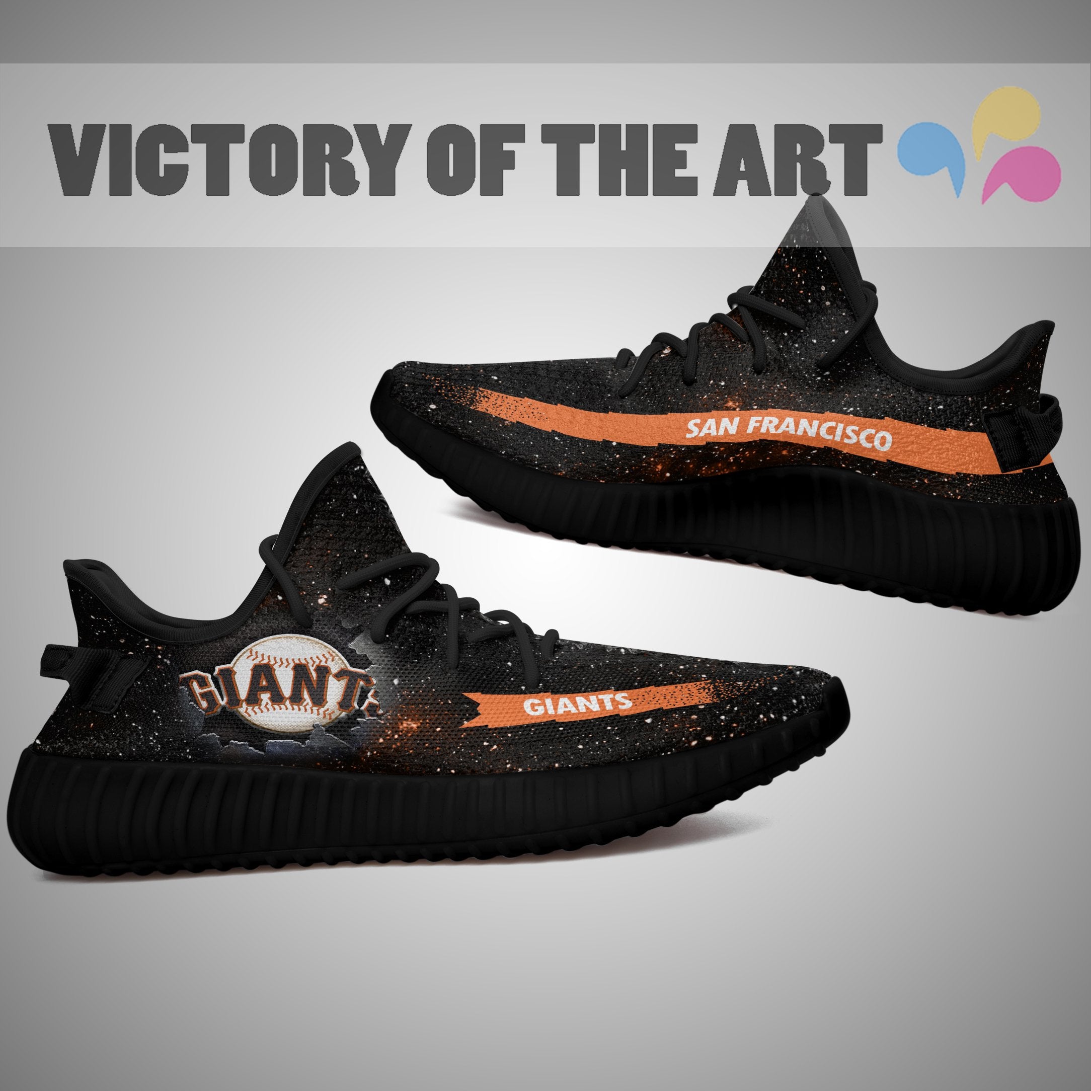 Art Scratch Mystery San Francisco Giants Yeezy Shoes