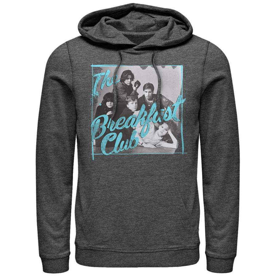 The Breakfast Club Men’s Grayscale Character Pose  Lightweight Hoodie