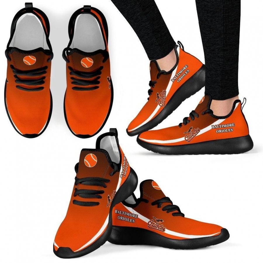 Baltimore Orioles Mesh Knit Sneakers Shoes