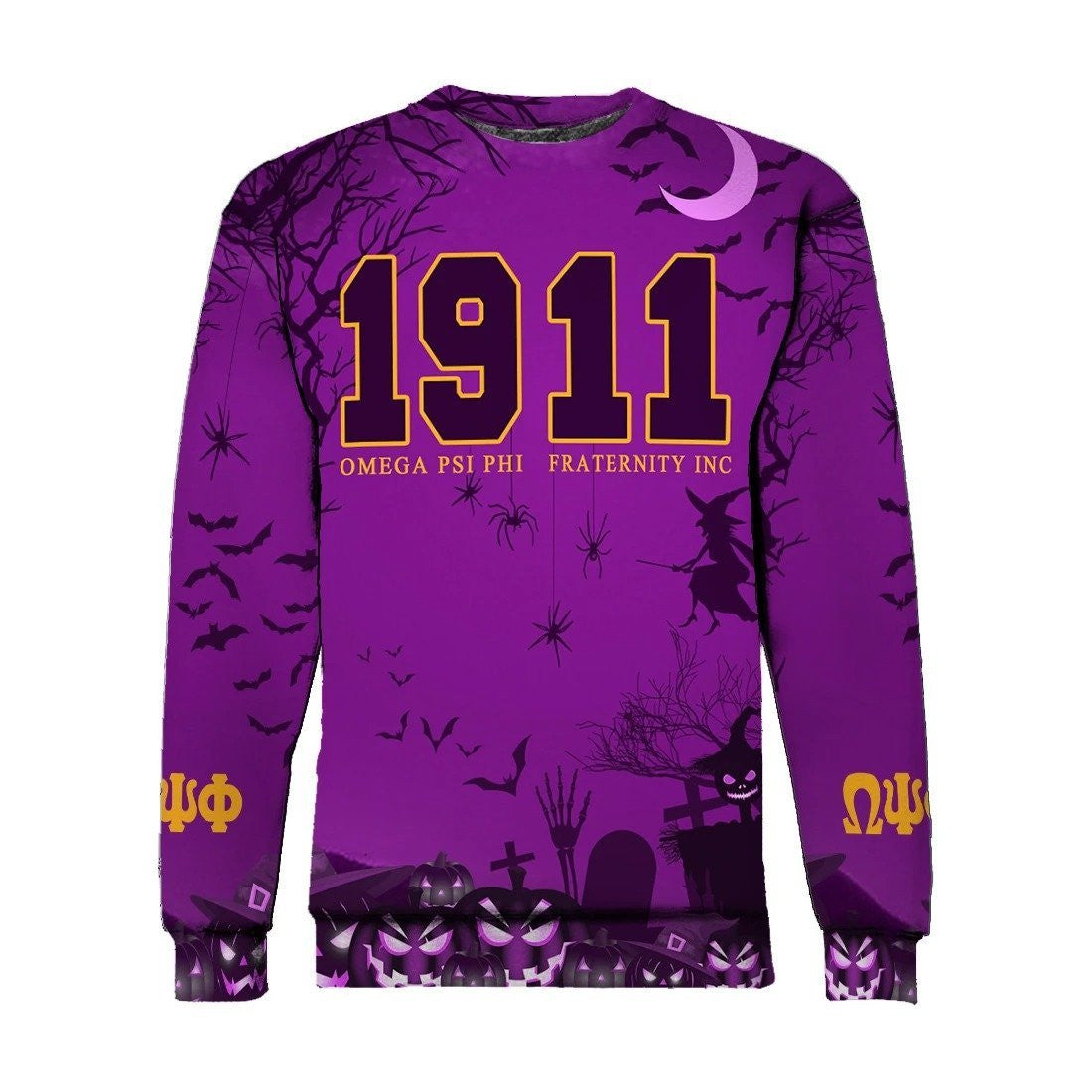 Fraternity Sweatshirt – Omega Psi Phi Nightmare Crewneck Sweatshirt