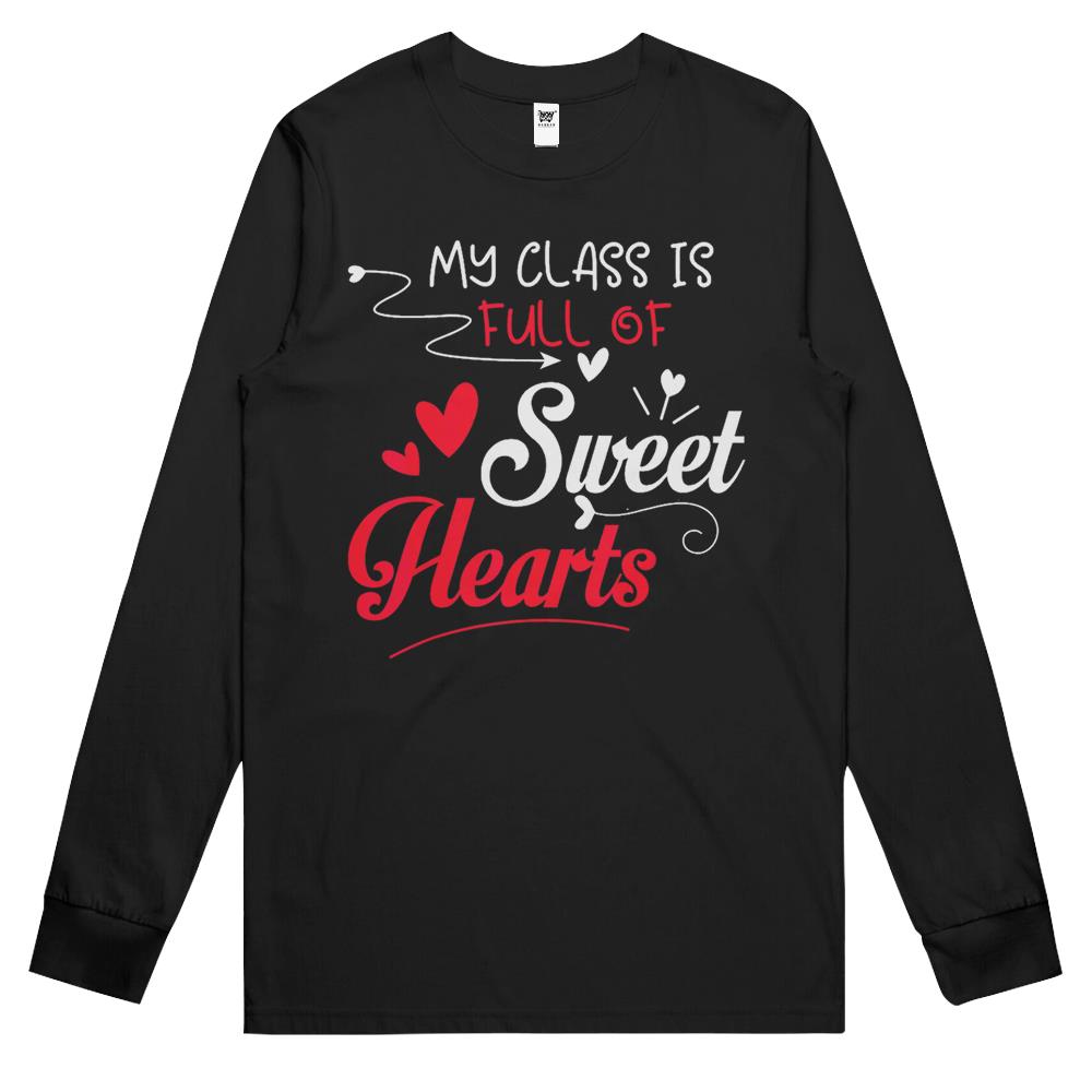 Funny Valentines Day Teacher Valentines Day Women Men Long Sleeve T Shirts