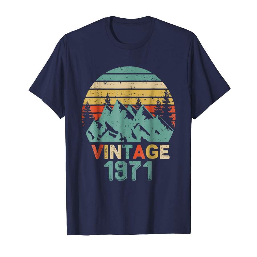 1971 T-Shirt Vintage 47th Birthday day Gift