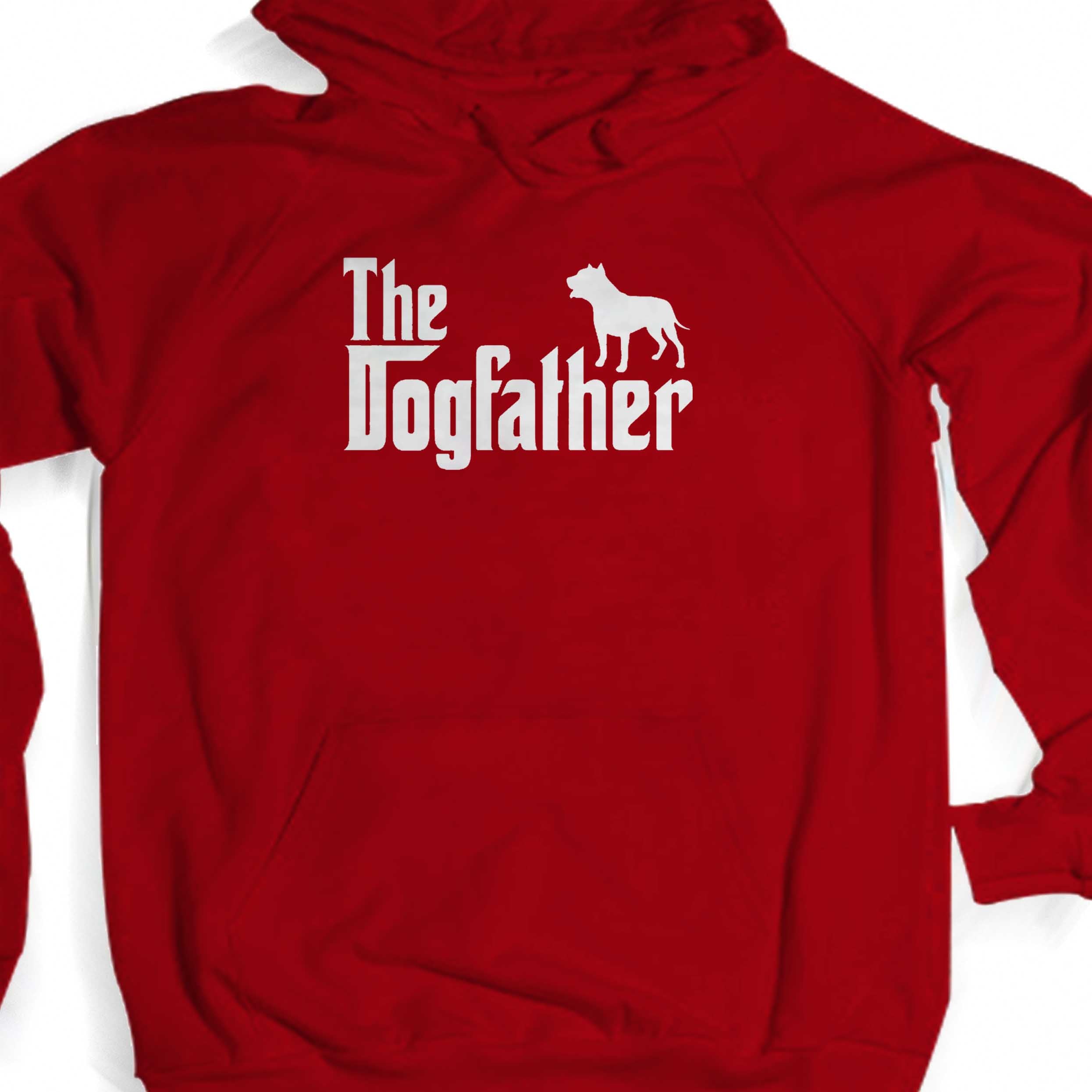 The Dogfather Pitbull Dog Logo Unisex Hoodie