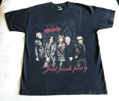 Aerosmith Just Push Play World Tour 2001 Shirt