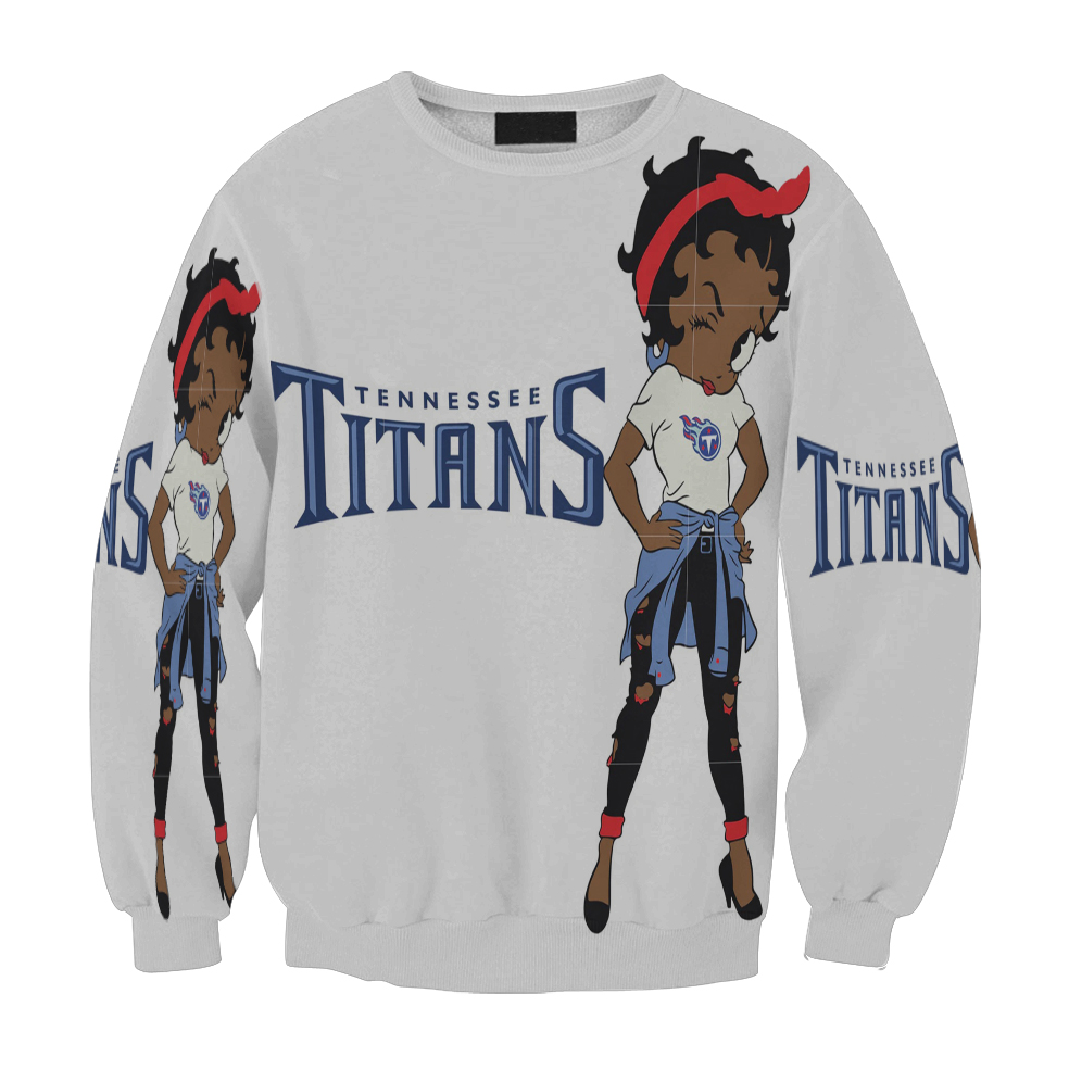 Tennessee Titans Betty Boop V24 Gift For Fan 3D Full Printing Sweatshirt