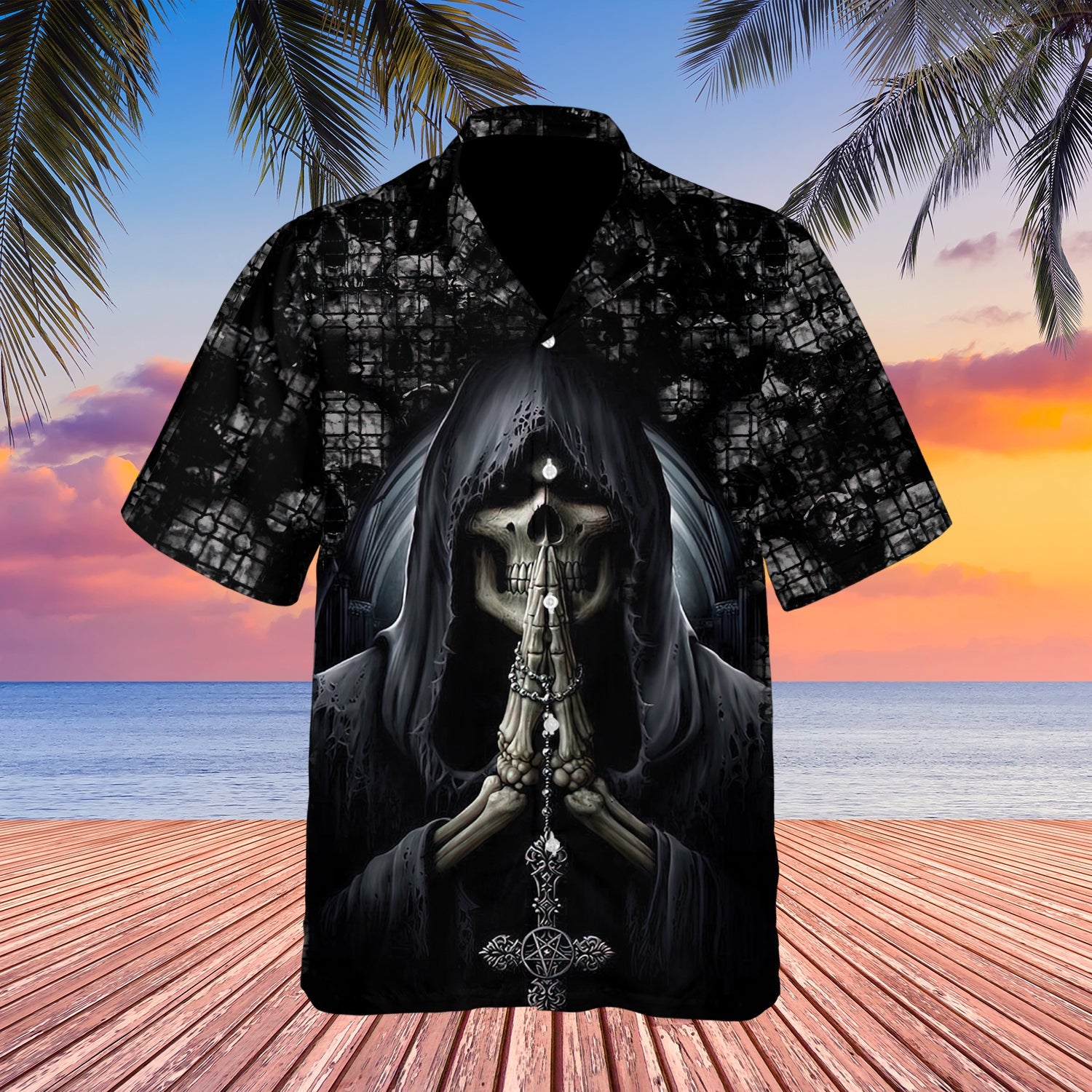 Skull Holding Hands Cross Hawaii Lover Hawaii Shirt For Men Women Ha89577