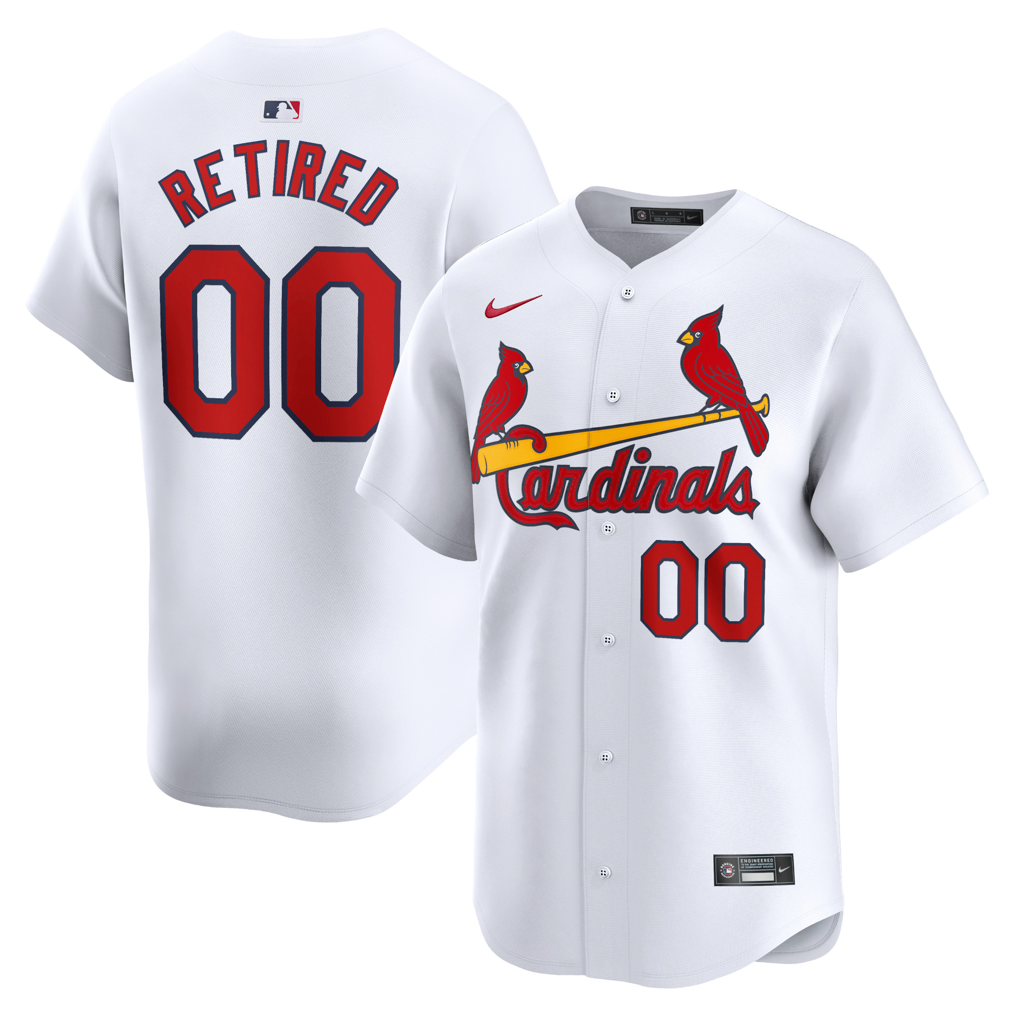 St. Louis Cardinals Home Limited Pick-A-Player Retired Roster Jersey – White