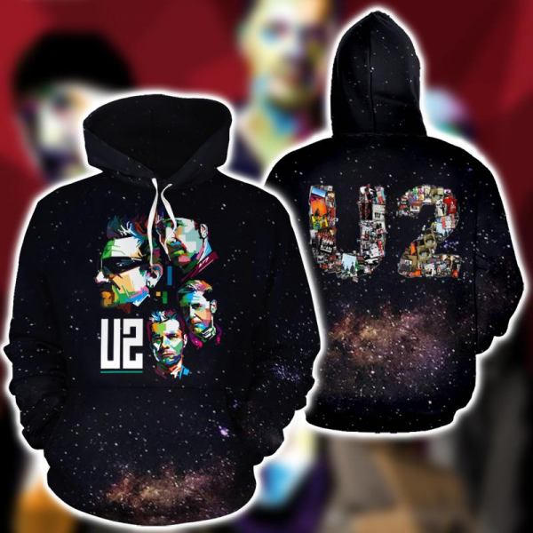 U2 3D All Over Printed Unisex Hoodie S-5Xl Gift