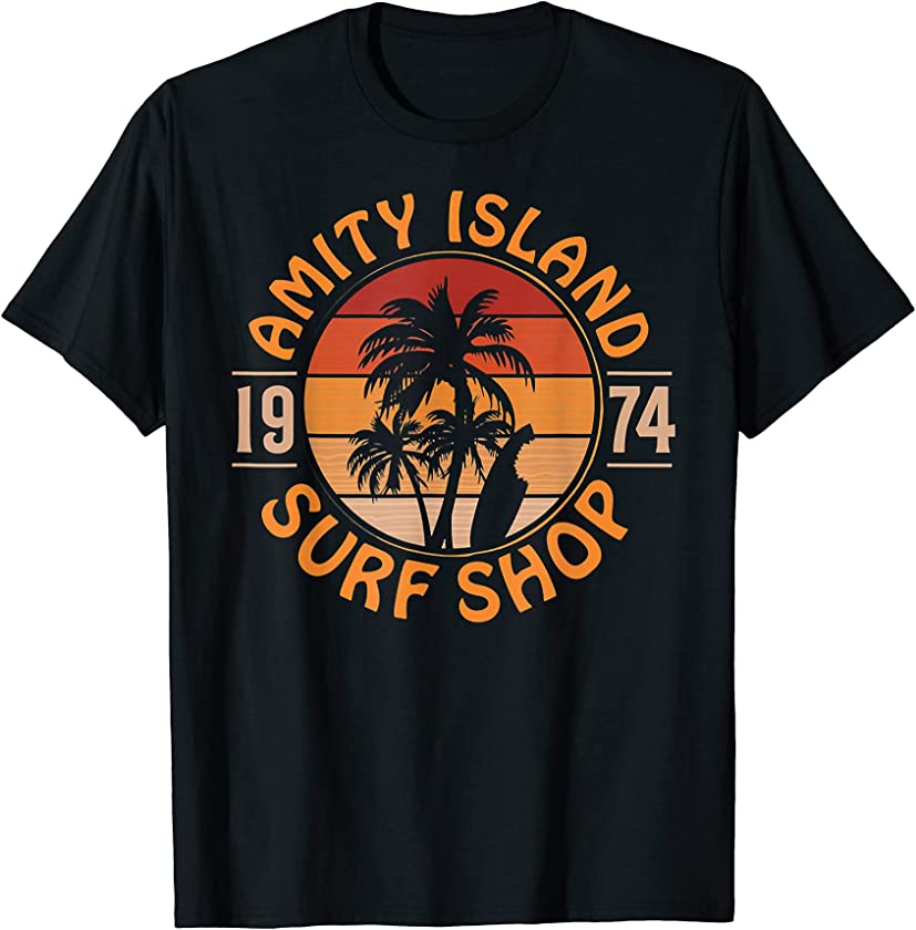 Amity Island Surf Shop Vintage 1974 T-Shirt