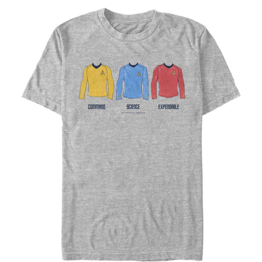 Star Trek Men’s Shirt Color Rankings  T Shirt