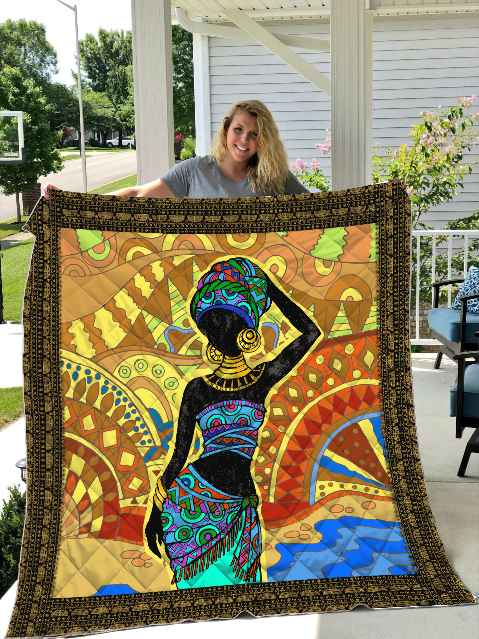 African 3D Printed Quilt