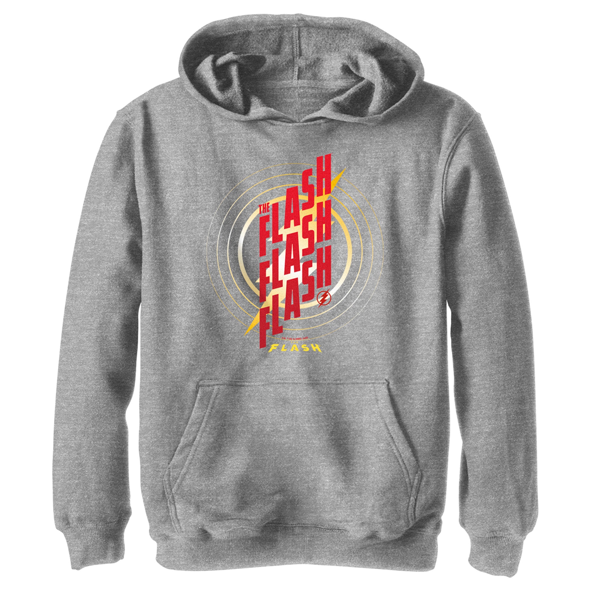 Boy’S The Flash Triple Red Logo Pull Over Hoodie