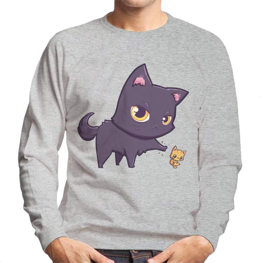 Cat Hates Kittens Men’s Sweatshirt