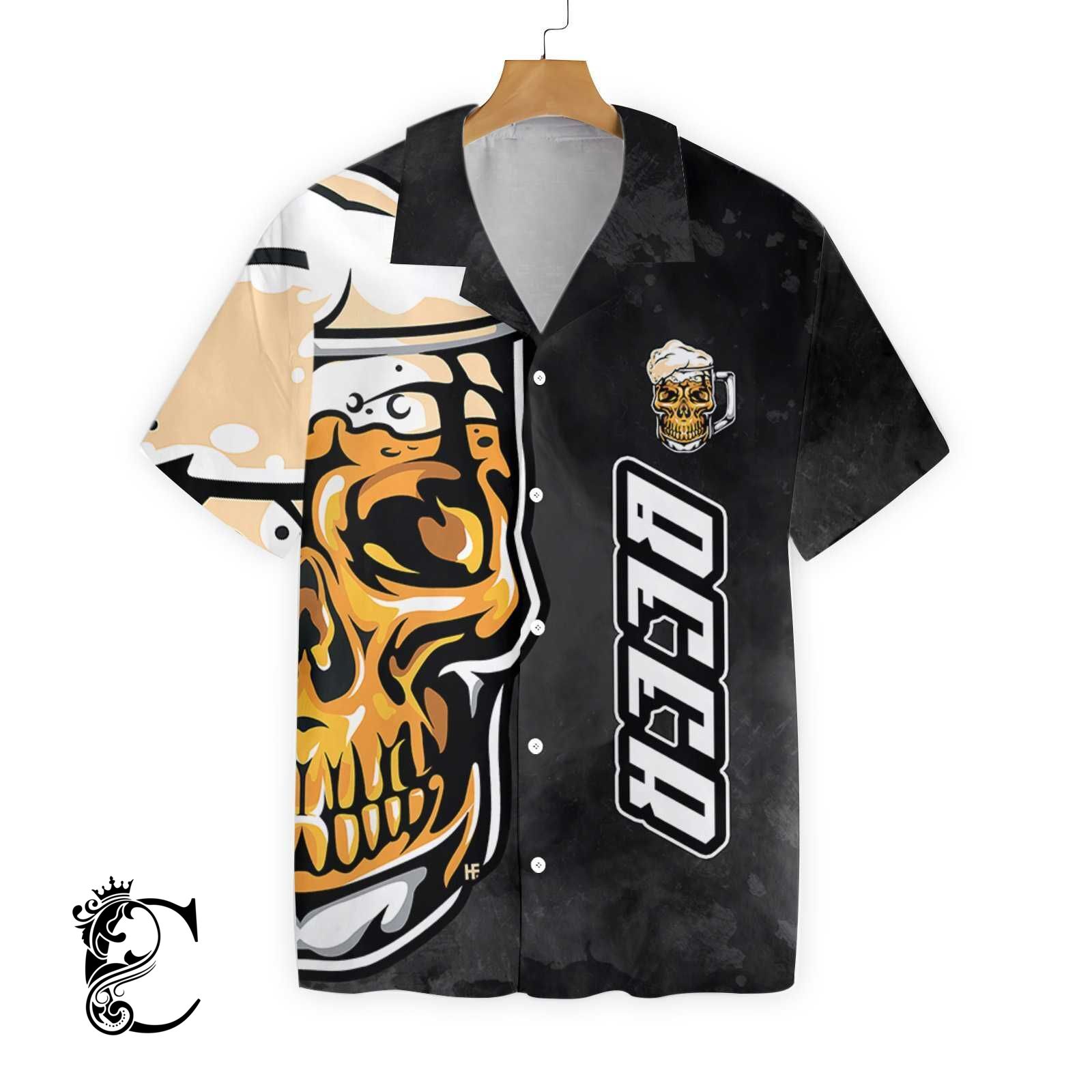 Beer Skull Ez16 1003 Hawaiian Shirt