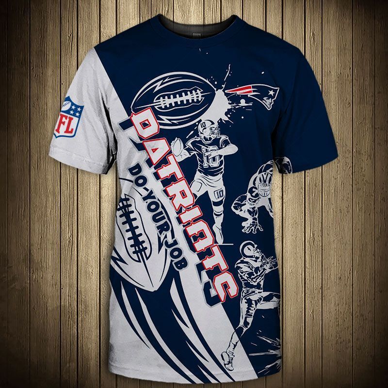 New England Patriots T-Shirt Graphic Cartoon Player Gift S