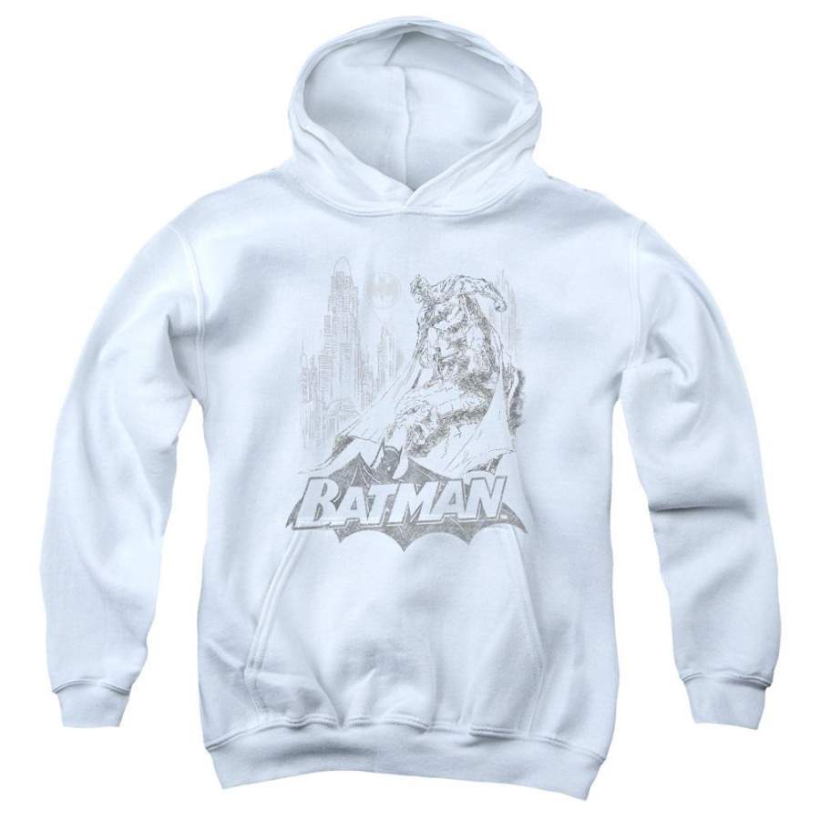 Batman – Bat Sketch Youth Pull Over Hoodie