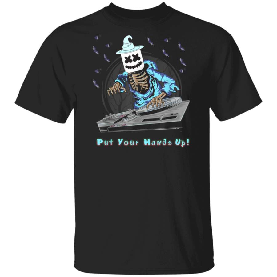 dancing dj with goofy marshmallow face for clubbing DejaVu T-Shirt