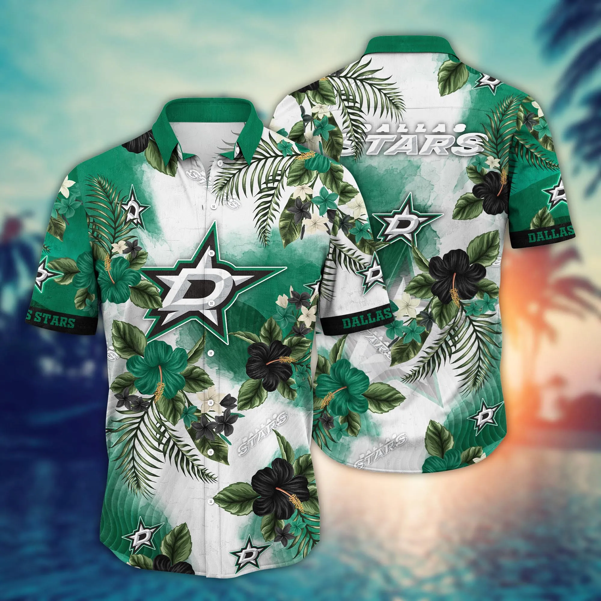 Dallas Stars Nhl Hawaiian Shirt Coconut Watertime Aloha Shirt