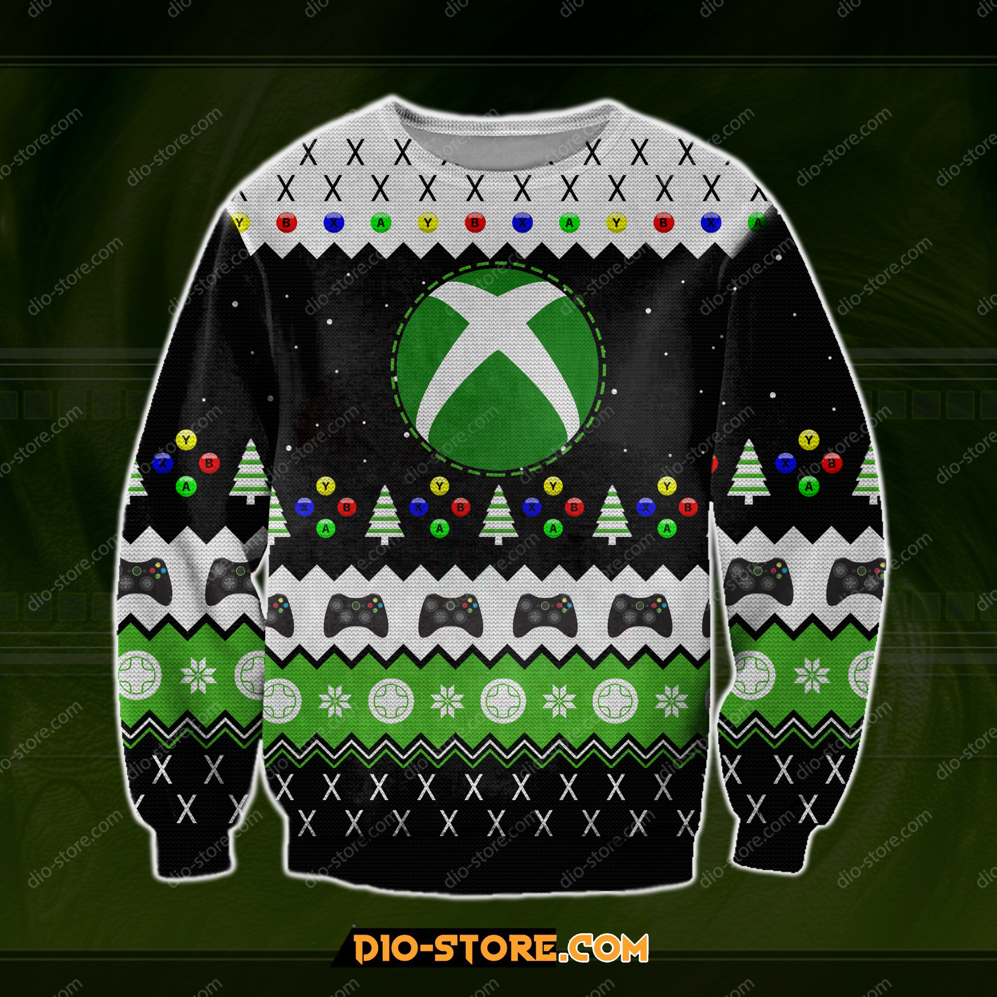 Xbox 3D Print Knitting Pattern Ugly Christmas Sweater 2023 Hoodie All Over Printed Cint10060