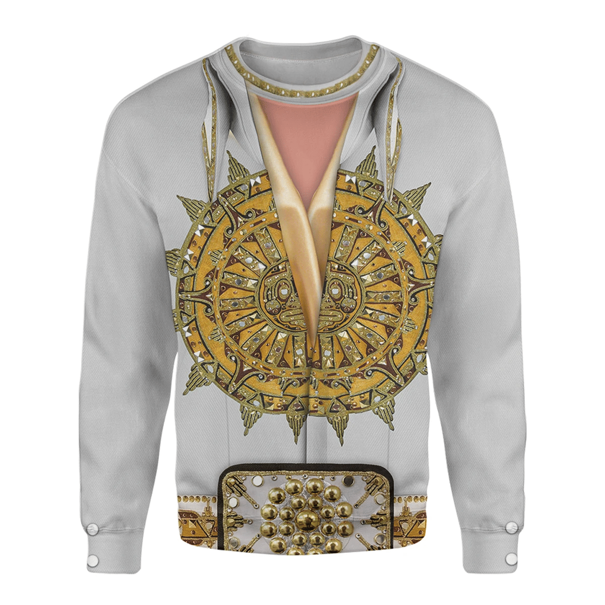 Alohazing 3D Singer Elvis Presley Mexican Sundial Jumpsuit Custom Sweatshirt