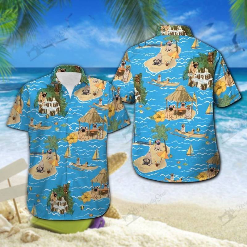 Pug Hawaii Shirt Ha34164