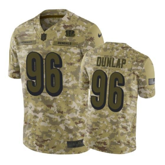 Carlos Dunlap Jersey NFL Camo Cincinnati Bengals