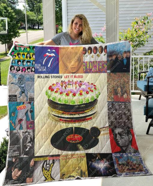 The Rolling Stones Merch Albums Premium Quilt Blanket For Fans 02