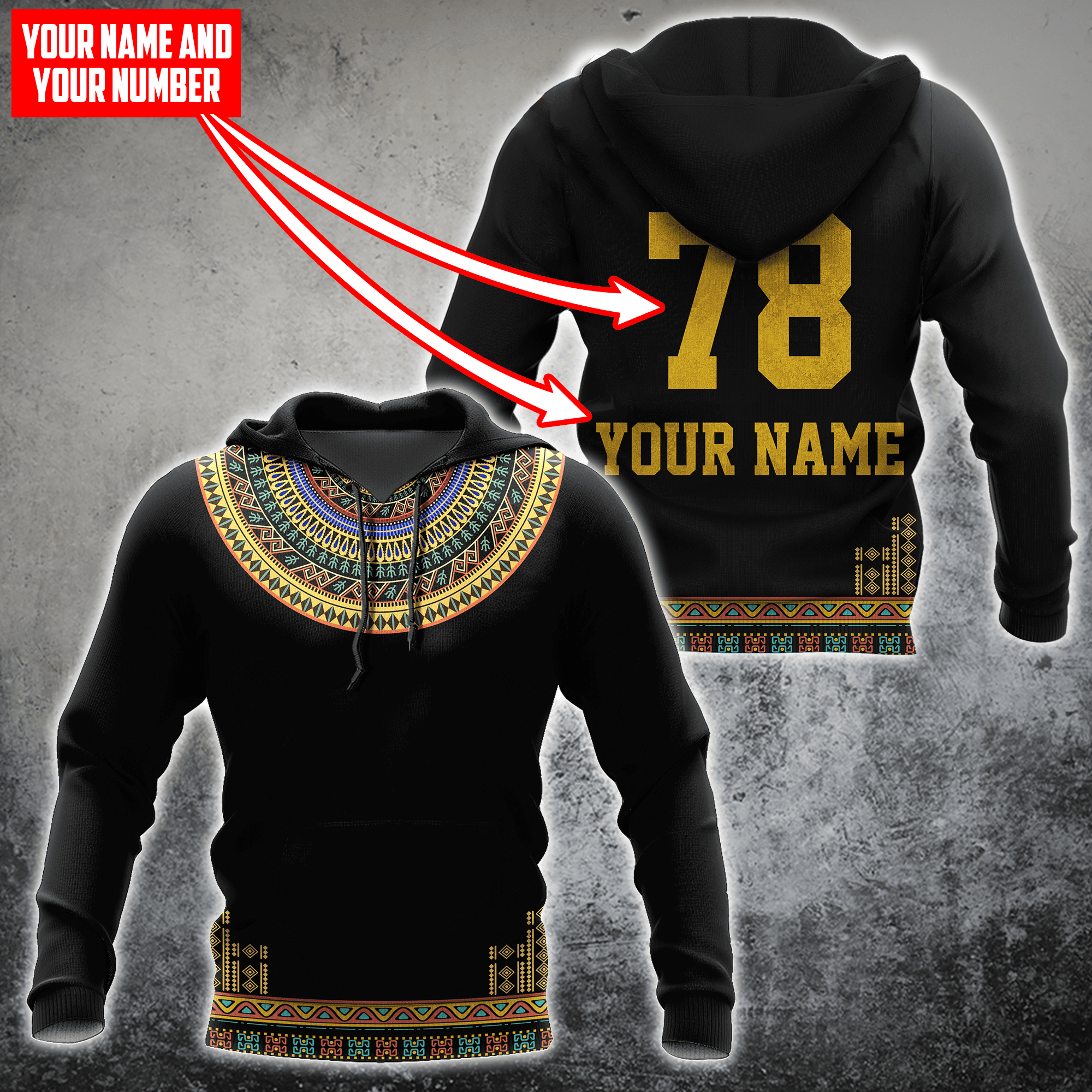 Personalized Name And Number African 3D All Over Printed Unisex Shirts Dd26012207